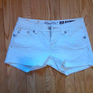 Miss Me Whie Denim Shorts